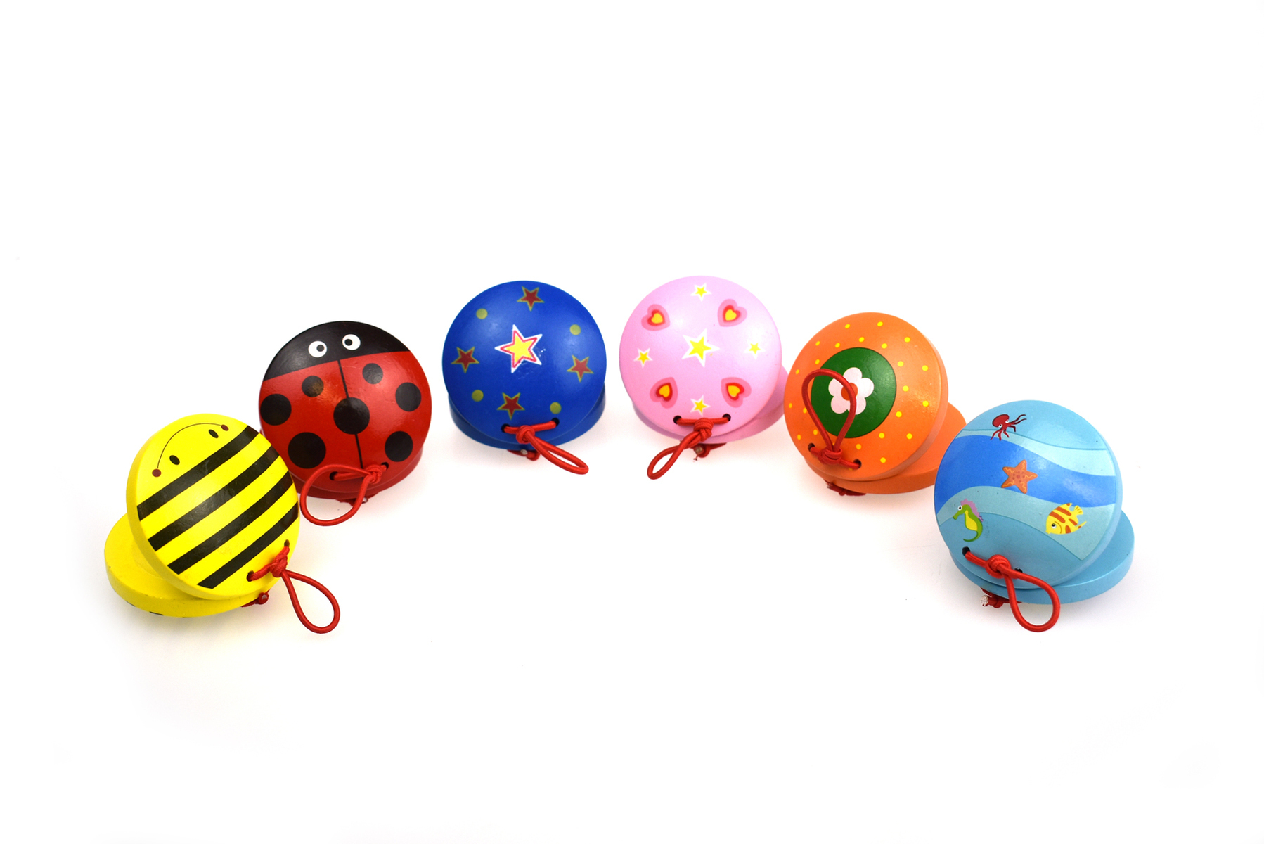 Wooden Castanet assorted colours