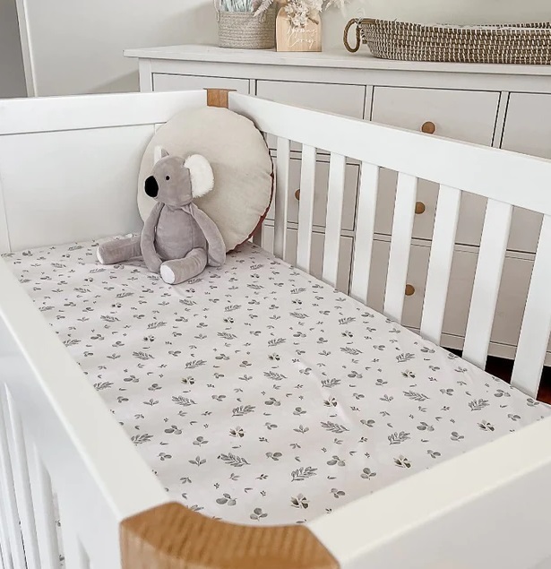 Snuggly Jacks Cot Sheet – Eucalypt Fall | My Baby Cairns