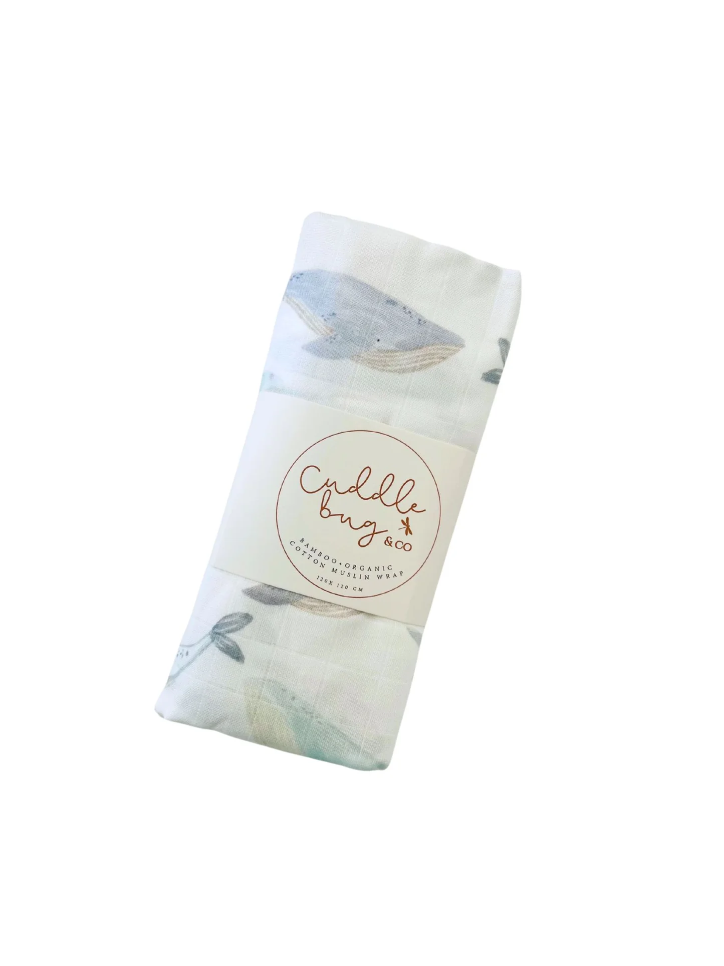 Cuddle Bug & Co Muslin Wrap - Whales