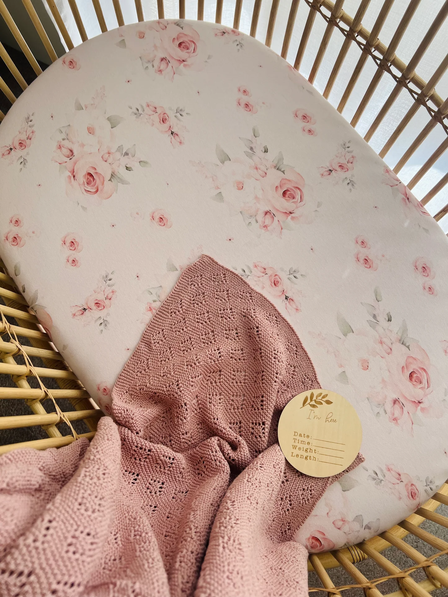 Cuddle Bug & Co Co-Sleeper Sheet - Imogen
