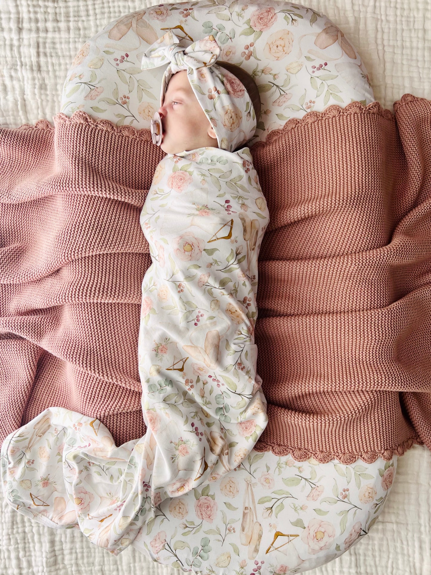 Cuddle Bug & Co Jersey Baby Wrap Set - Amelia