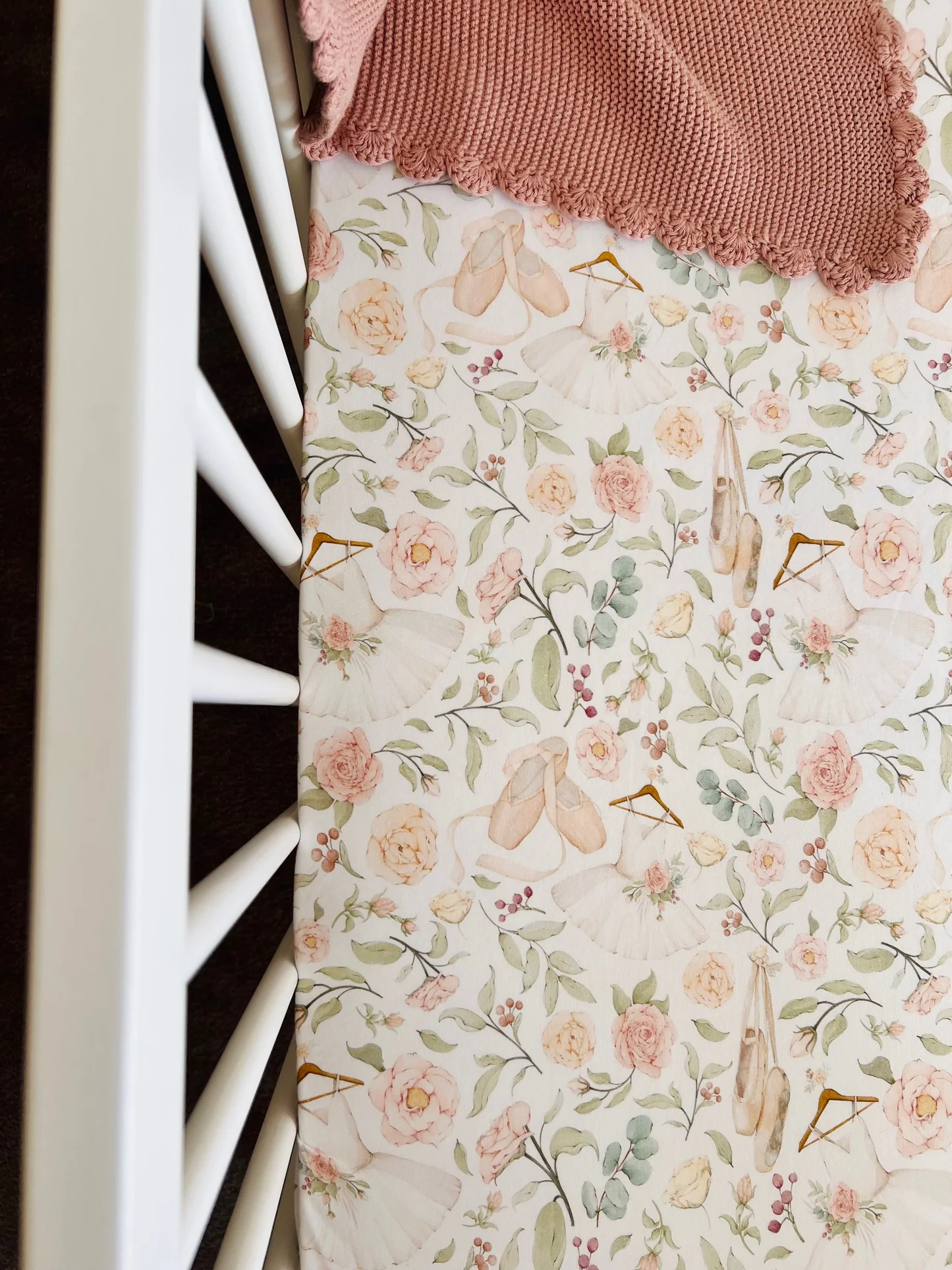 Cuddle Bug & Co Cot Sheet - Amelia