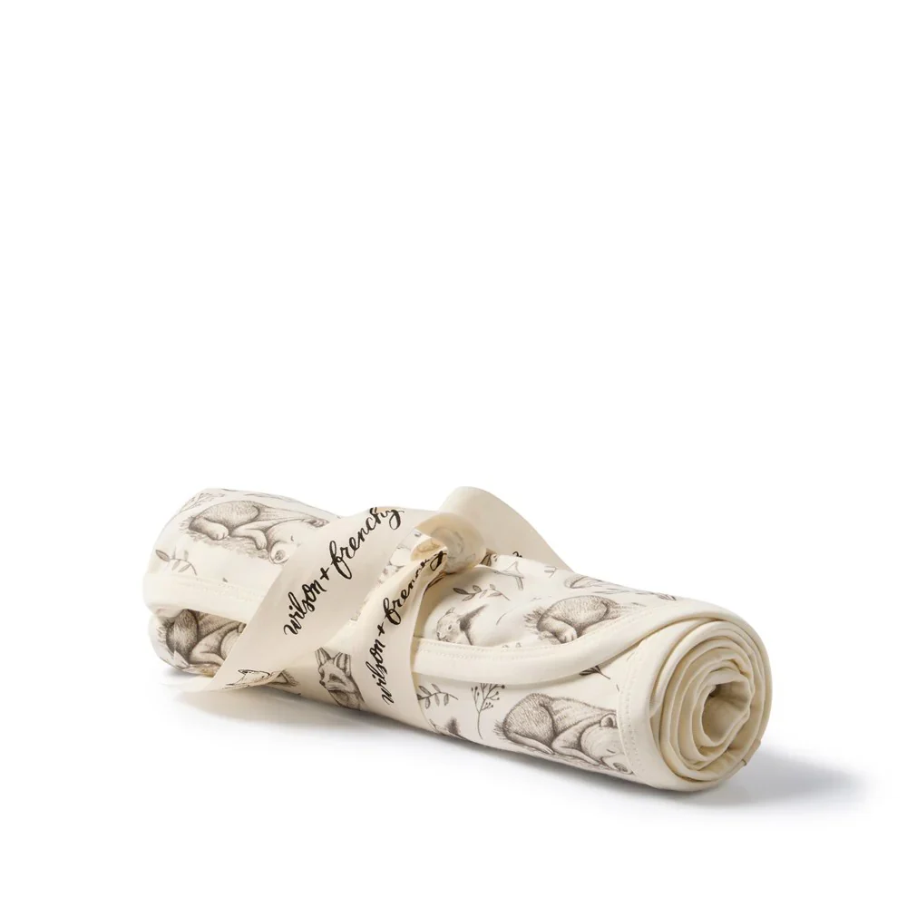 Wilson & Frenchy Bunny Rug - Foxglove Forest