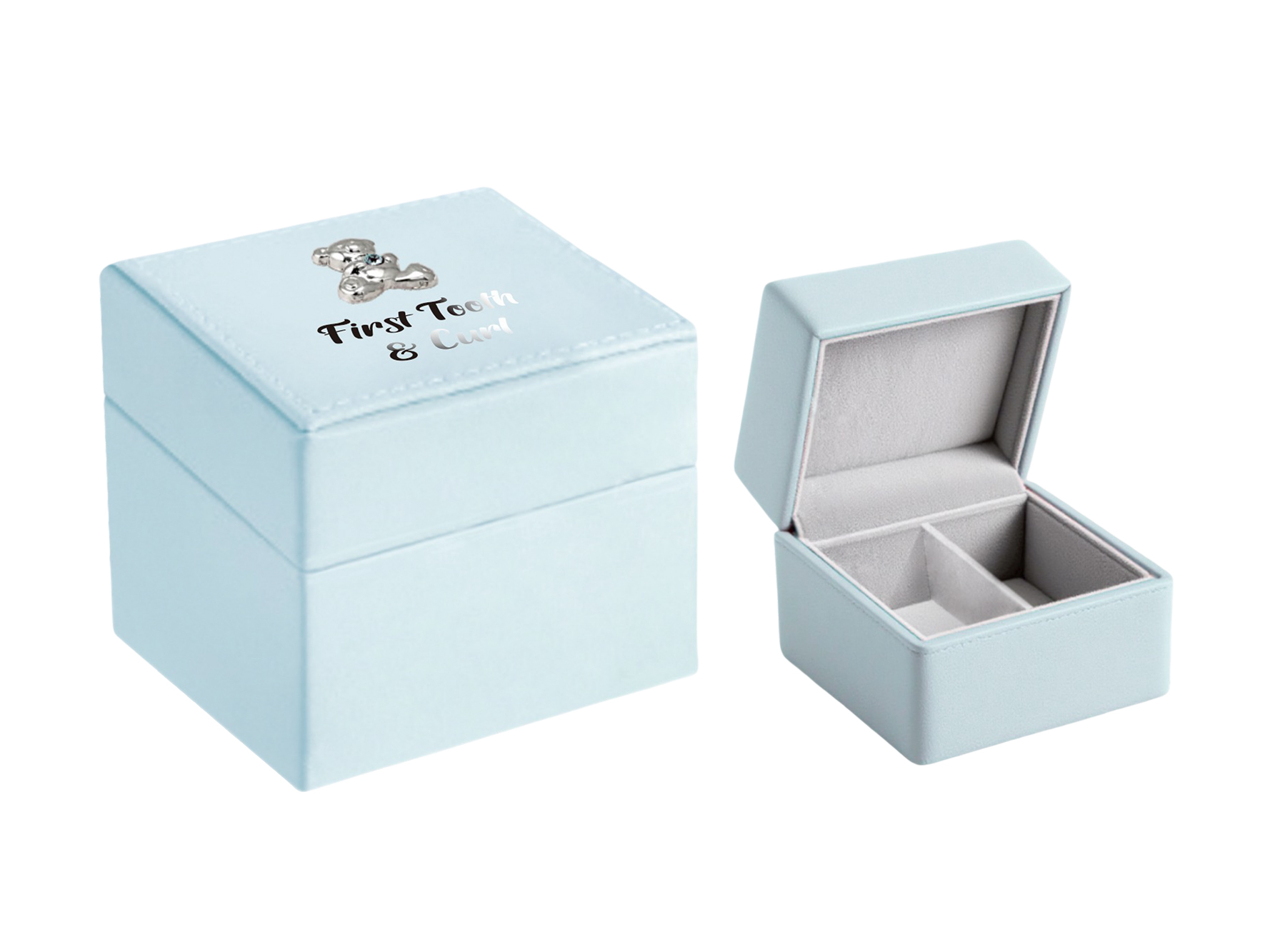First Tooth & Curl Box - Blue