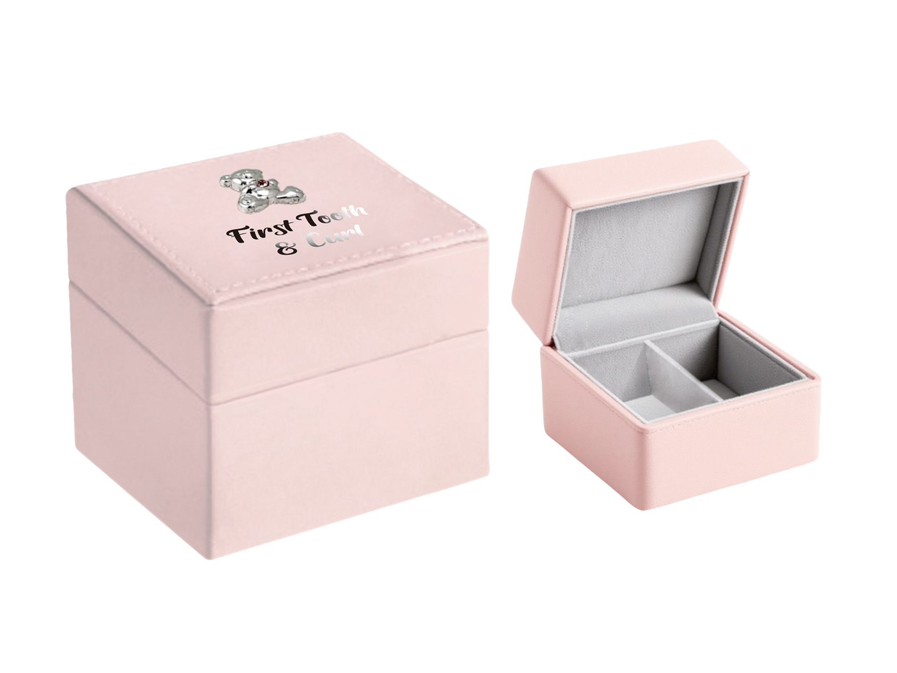 First Tooth & Curl Box - Pink