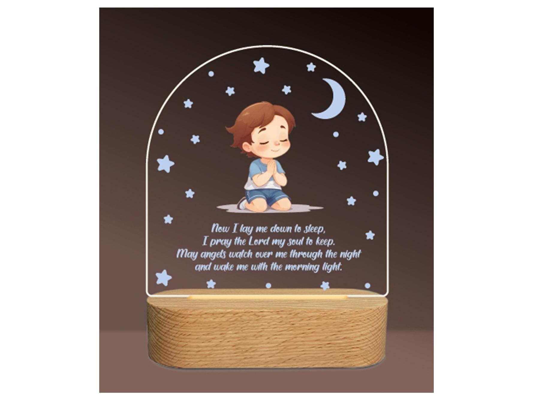 Praying Boy LED Nightlight