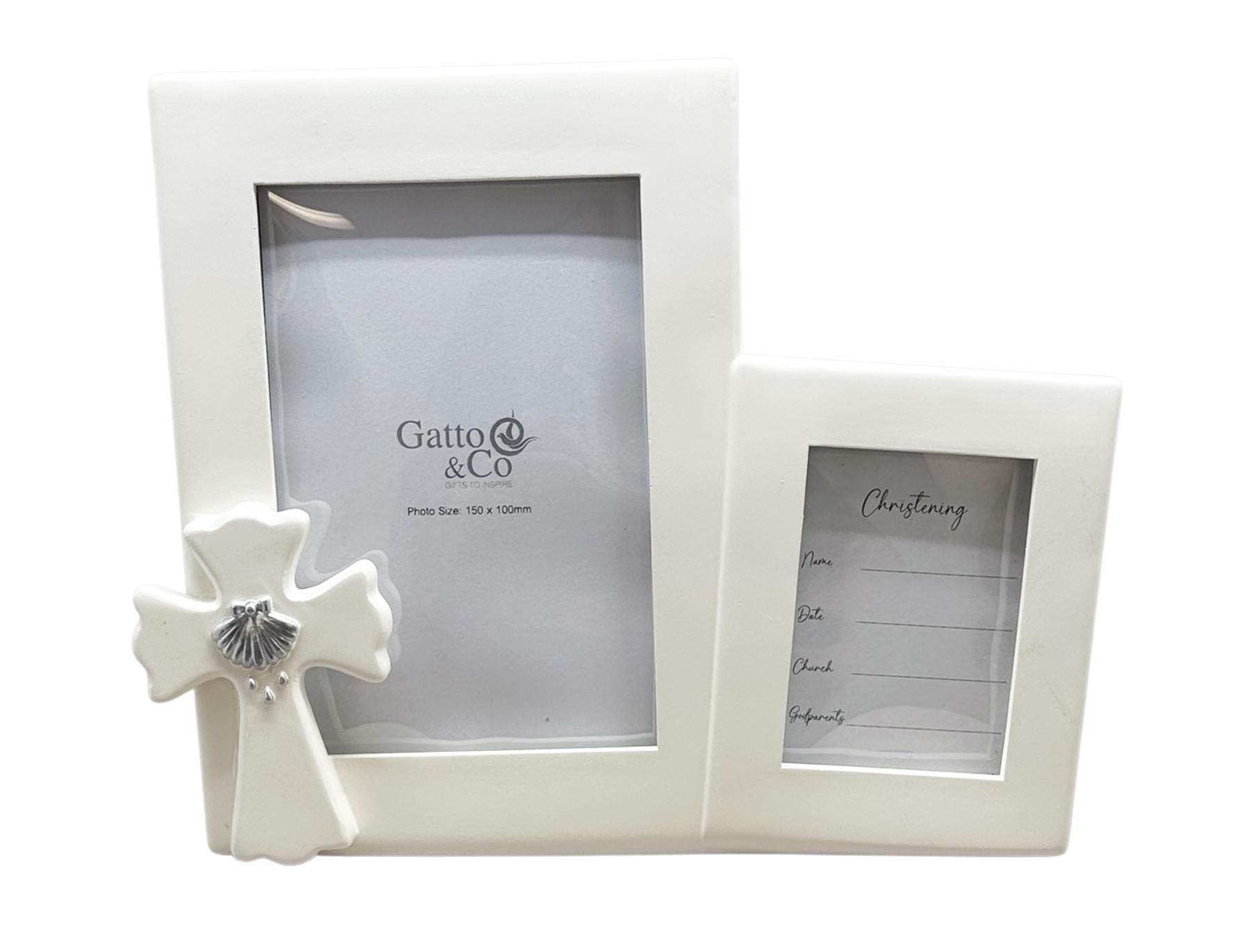 Baptism Double Photo Frame