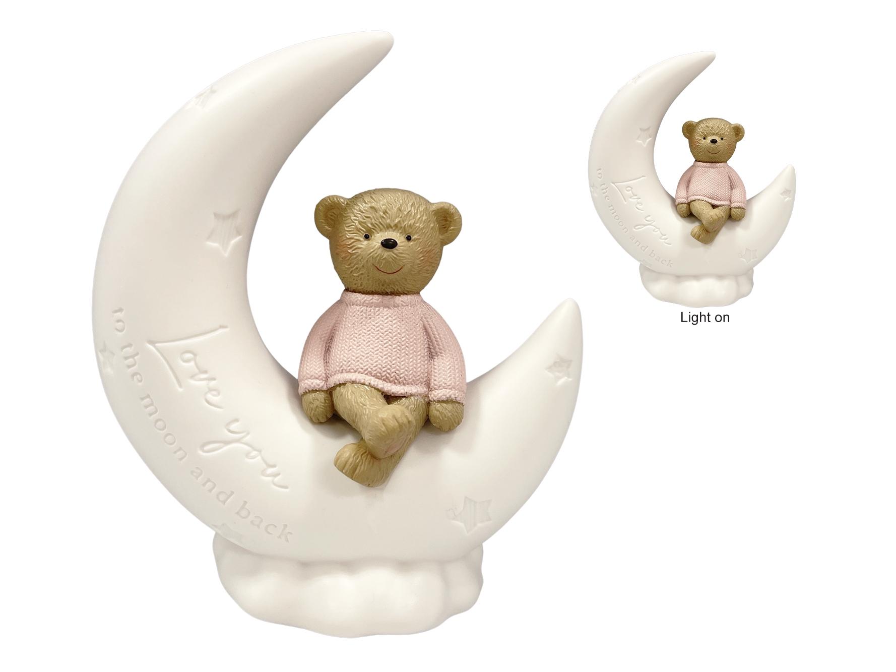Moon Bear LED Light - Pink