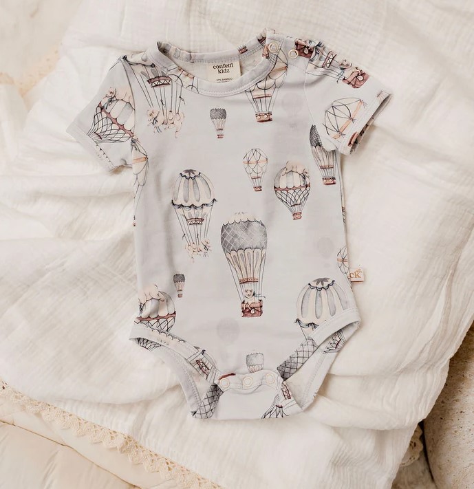 Confetti Kidz Short Sleeve Bodysuit - Dreamy Sheep