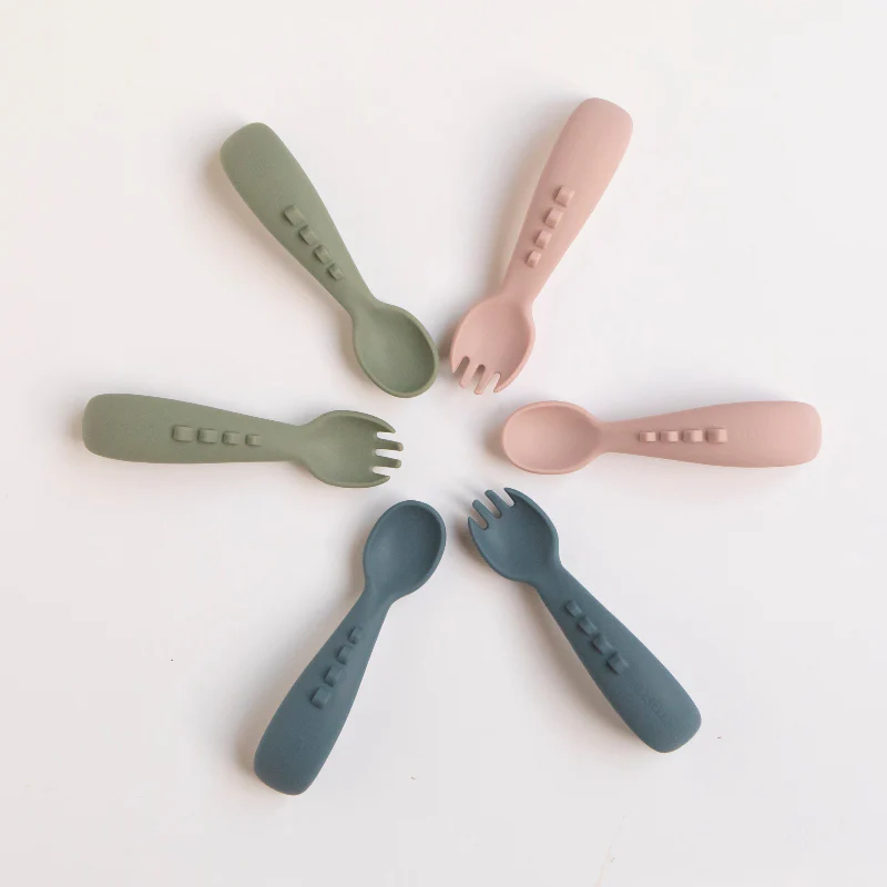All4Ella Silicone Comfy Grip Cutlery - Assorted Colours
