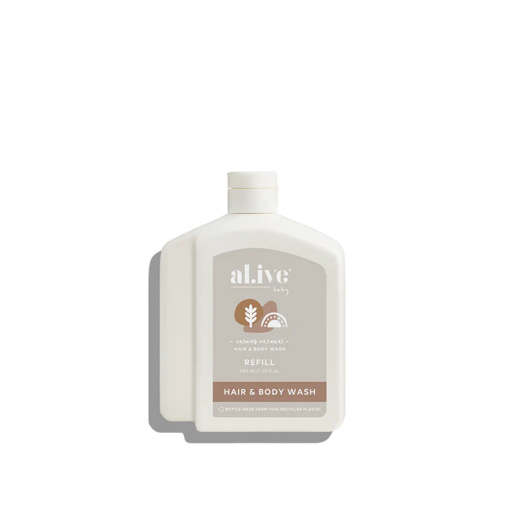 al.ive body Calming Oatmeal Hair & Body Wash Refill 650ml