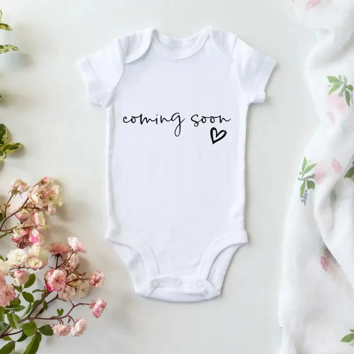 Timber Tinkers Coming Soon Newborn Onesie
