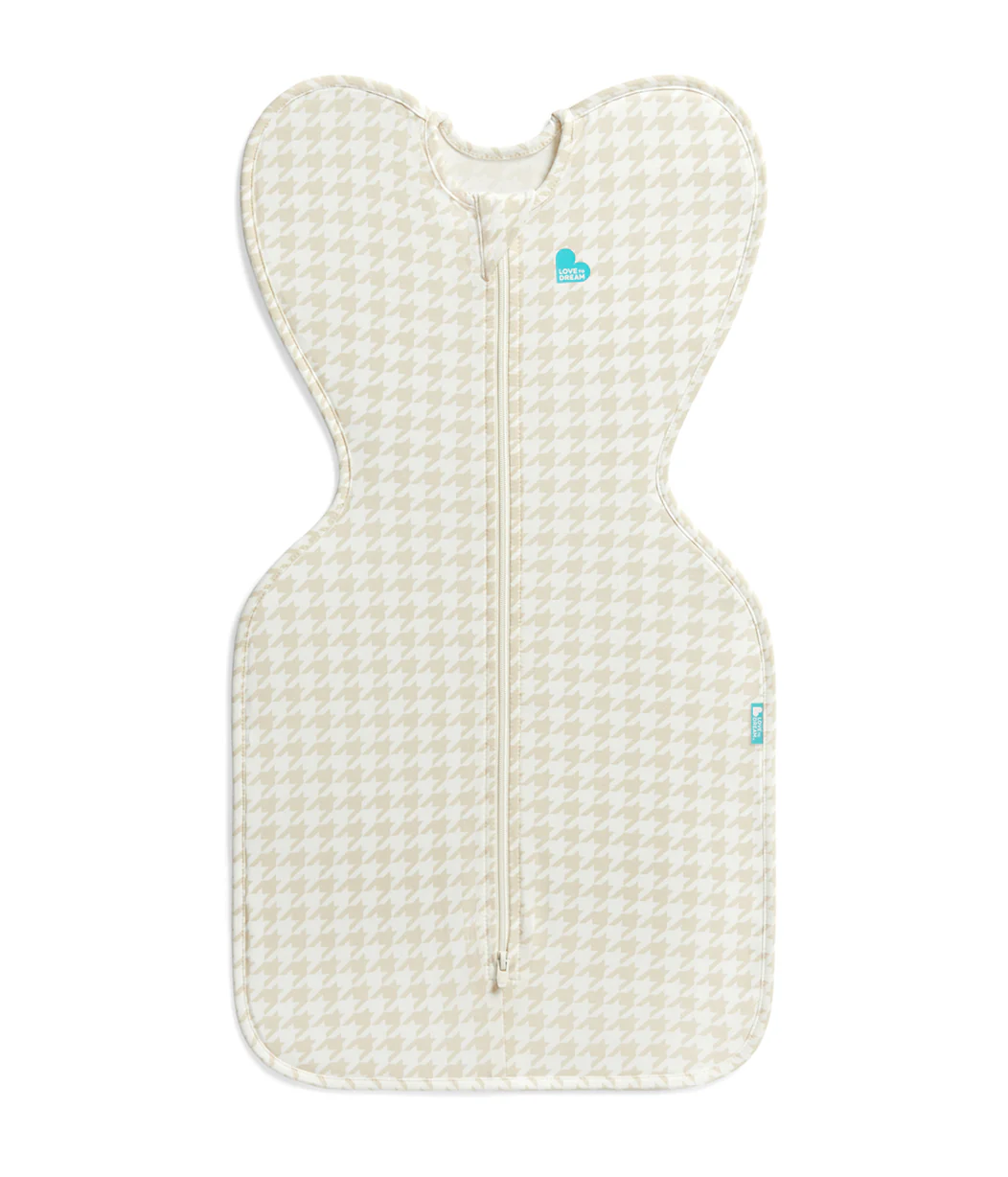 Love to Dream Swaddle UP Original 1.0Tog - Tan Houndstooth