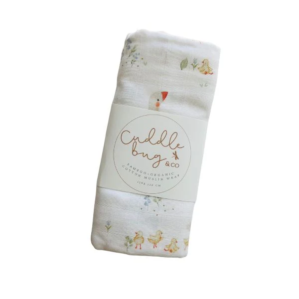 Cuddle Bug & Co Muslin Wrap - Goosey Gander