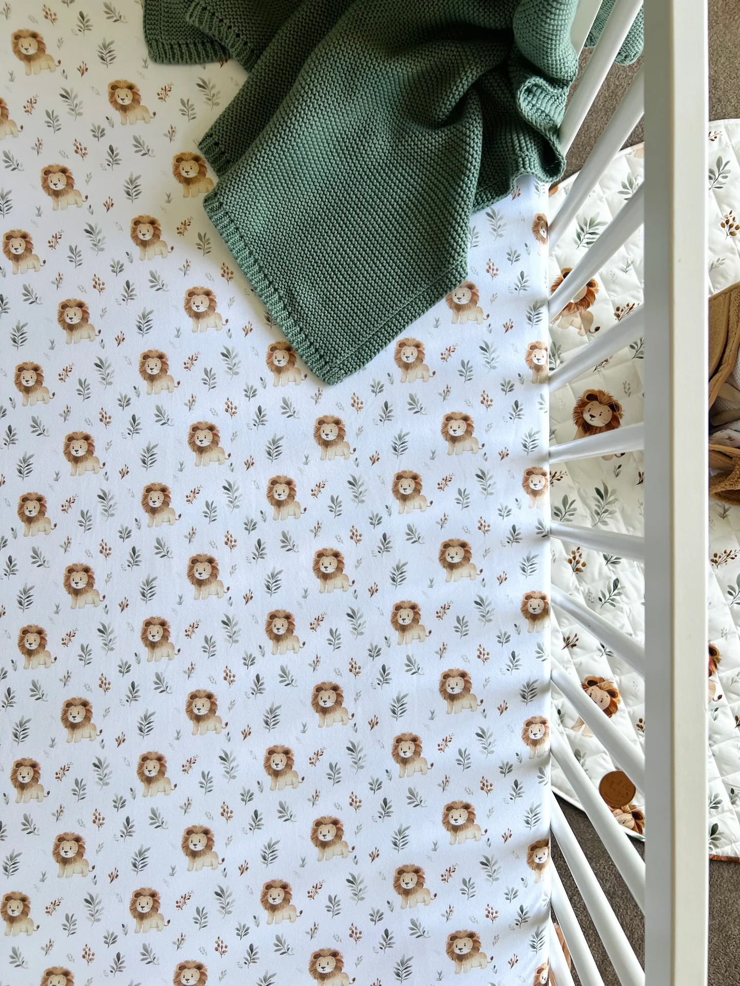 Cuddle Bug & Co Cot Sheet - Leo Lion