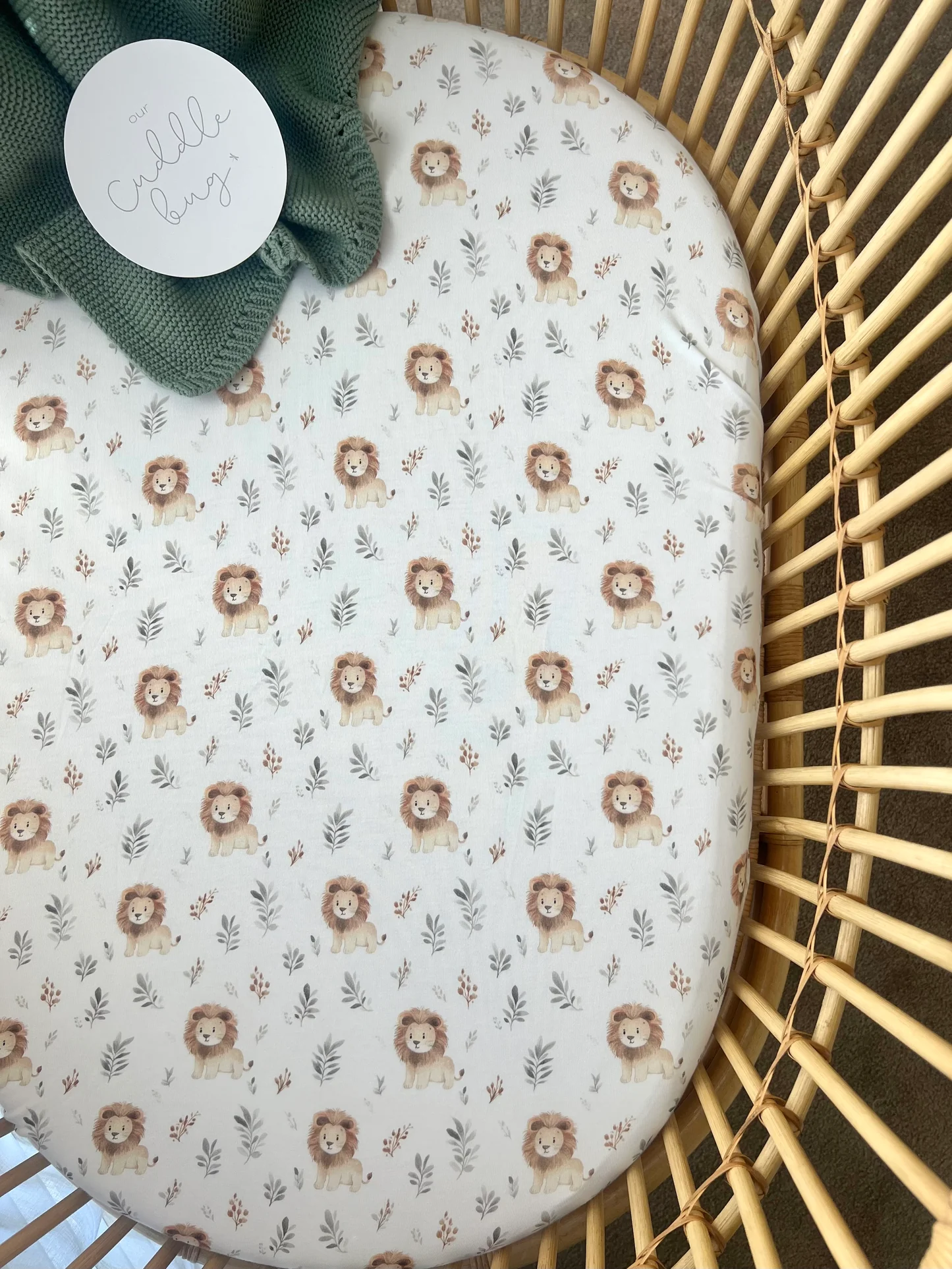 Cuddle Bug & Co Co-Sleeper Sheet - Leo Lion