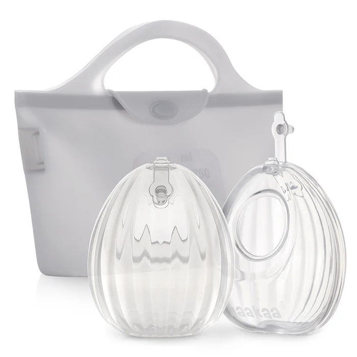 Haakaa 2pk Wearable Shell Pump & Steriliser Bag Combo