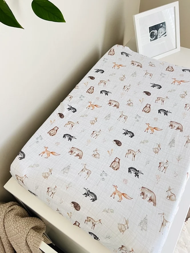 Cuddle Bug & Co Co-Sleeper Sheet - Woodland