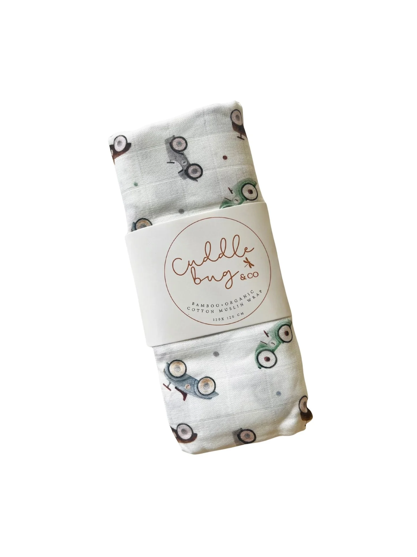 Cuddle Bug & Co Muslin Wrap - Cars