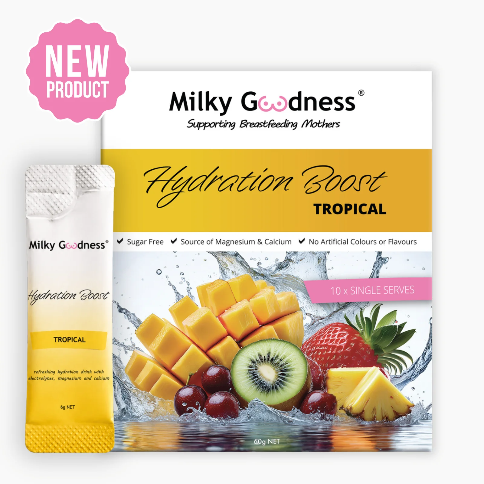 Milky Goodness Tropical Hydration Boost 10x Single Serves