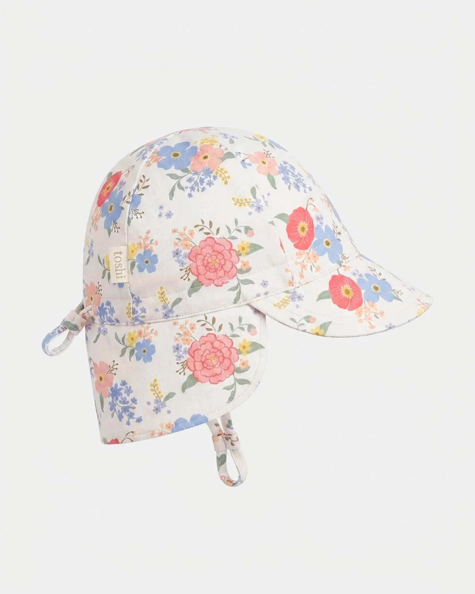 Toshi Flap Cap - Field Flowers