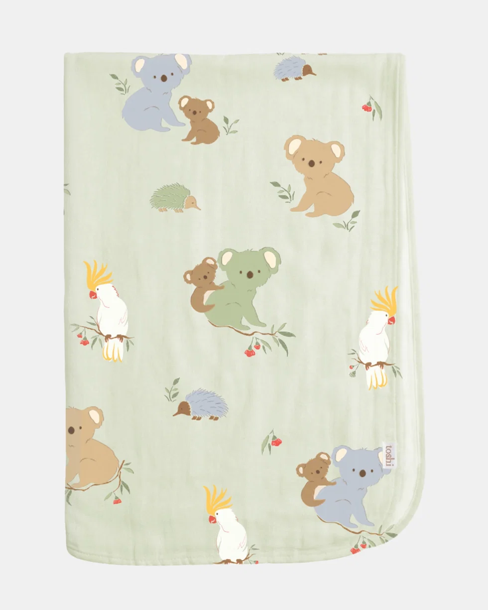 Toshi Knit Wrap - Gumnut Babies Eucalypt