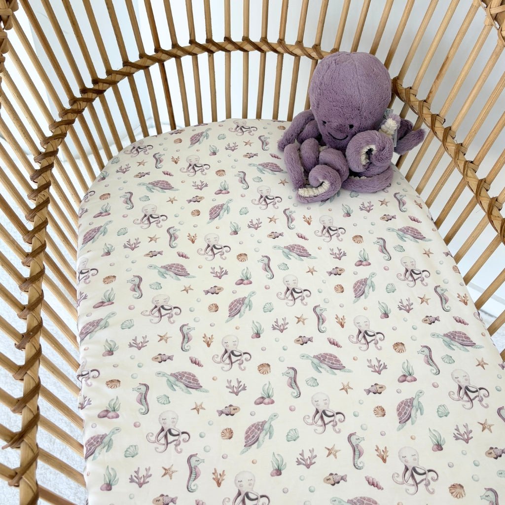 Smitten Bub Co. Bassinet Sheet - Under the Sea