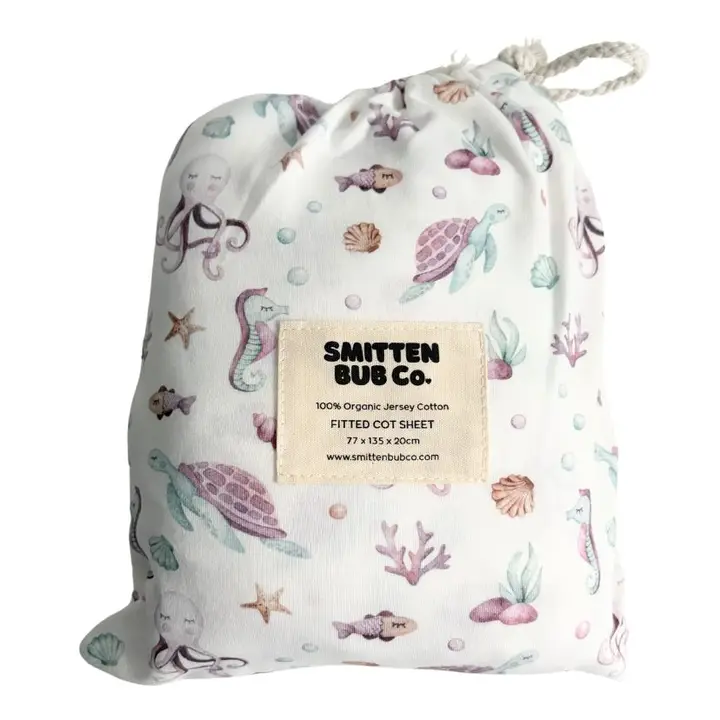 Smitten Bub Co. Cot Sheet - Under the Sea