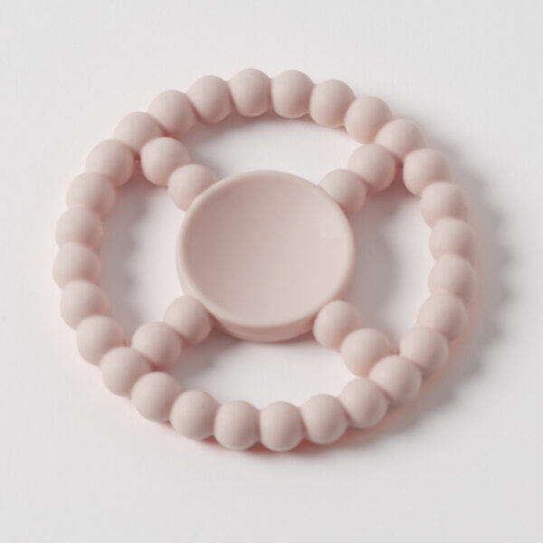 Beaded Silicone Teether - Pink