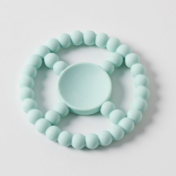 Beaded Silicone Teether - Mint