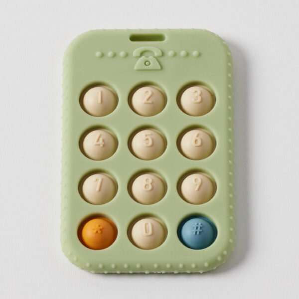 Silicone Telephone Pop Toy & Teether