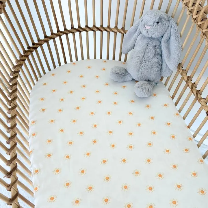 Smitten Bub Co. Bassinet Sheet - Here Comes the Sun